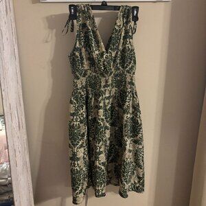 Cupshe Tropical Pattern Flowy Dress Size Medium